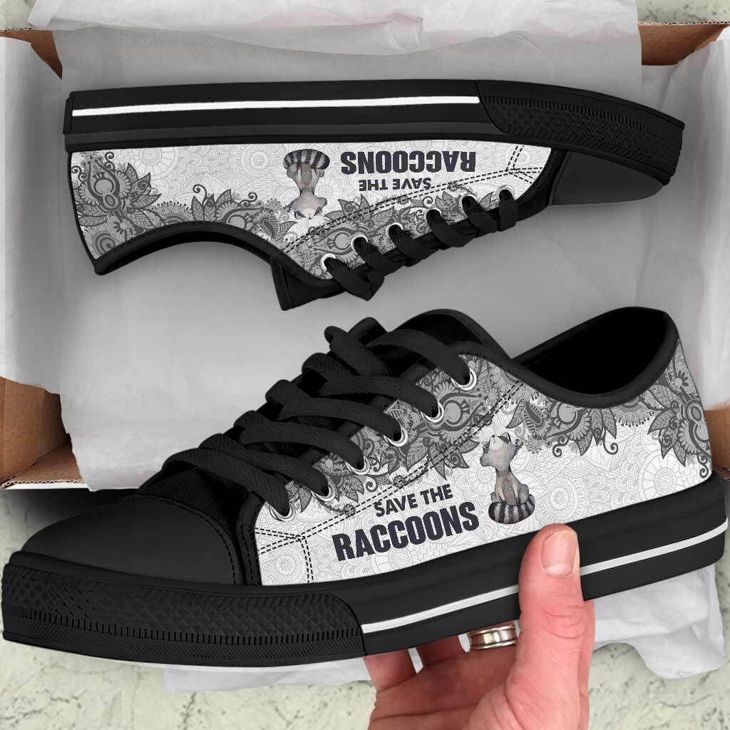Save The Raccoons - Raccoons Low Top Shoes