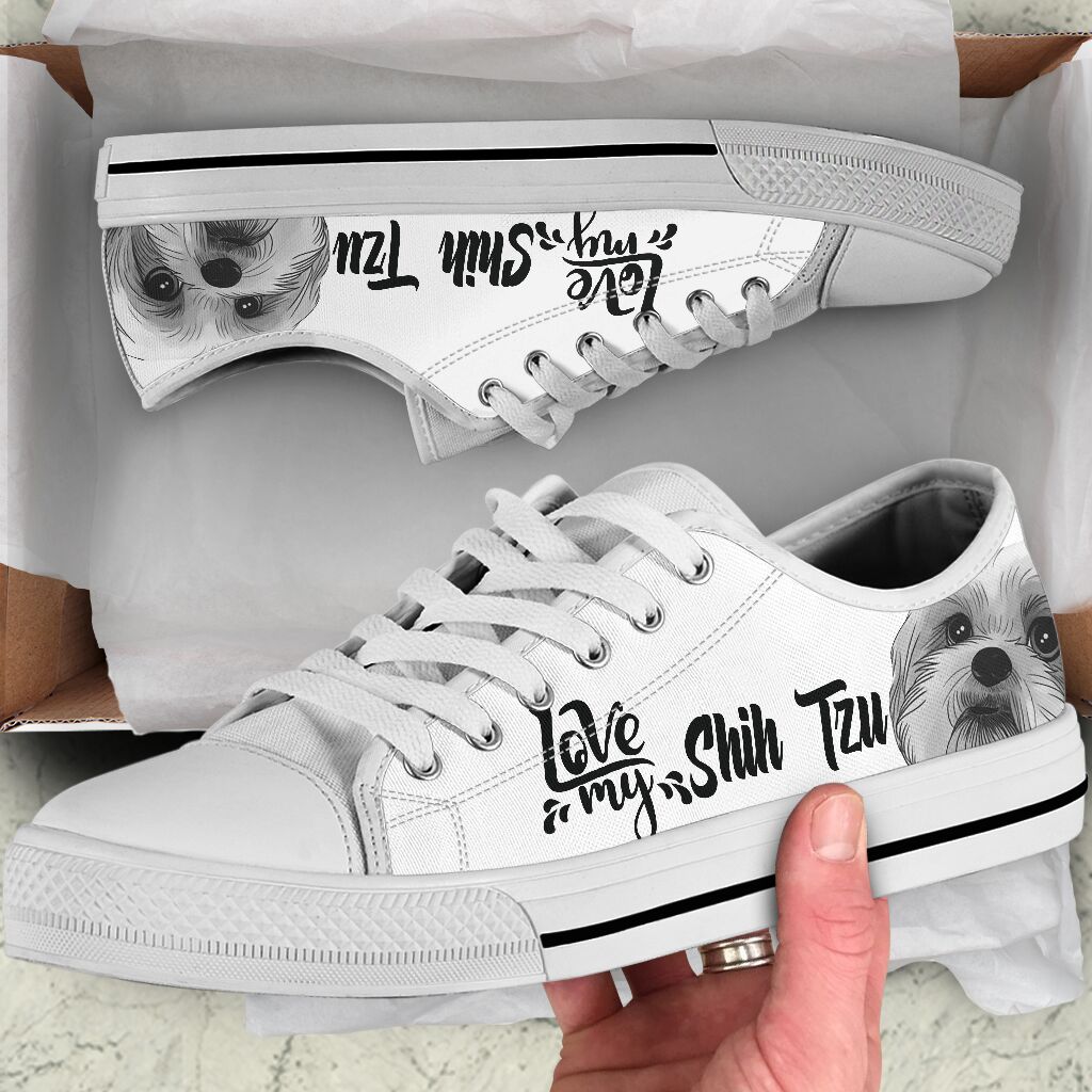 Love My Shih Tzu - Low Top Shoe - Love Love Top Shoes
