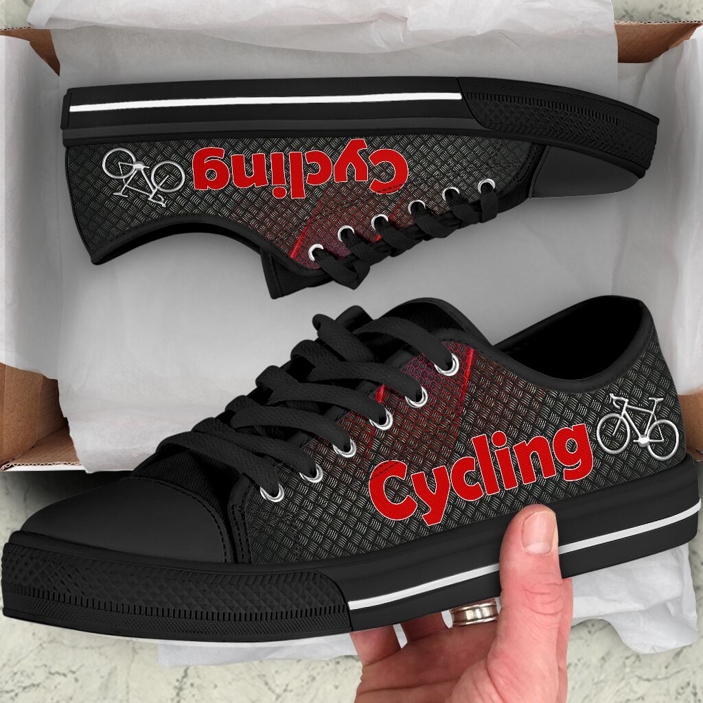Cycling Red - Low Top Shoe - Love Love Top Shoes
