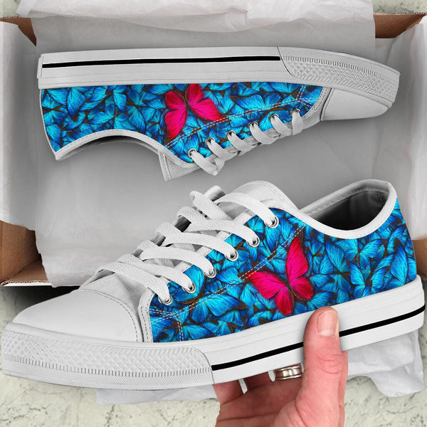 Butterfly Pattern Low Top Shoes