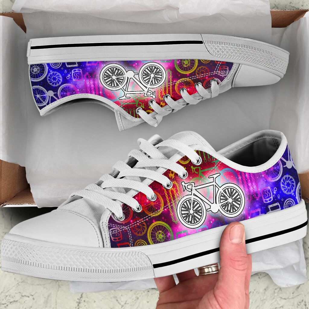 Cycling Galaxy - Low Top Shoe - Love Love Top Shoes