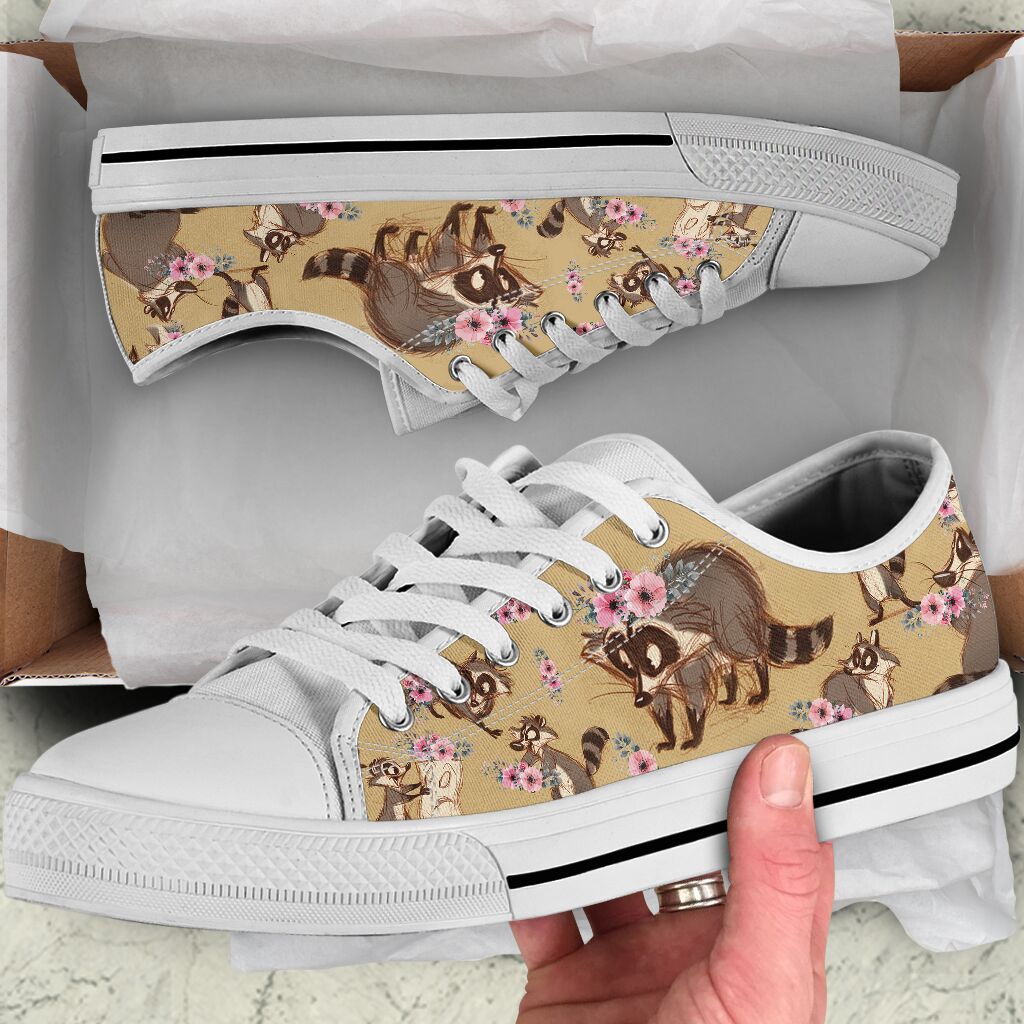 Low Top - Raccoon - Flower Shoe - Love Love Top Shoes