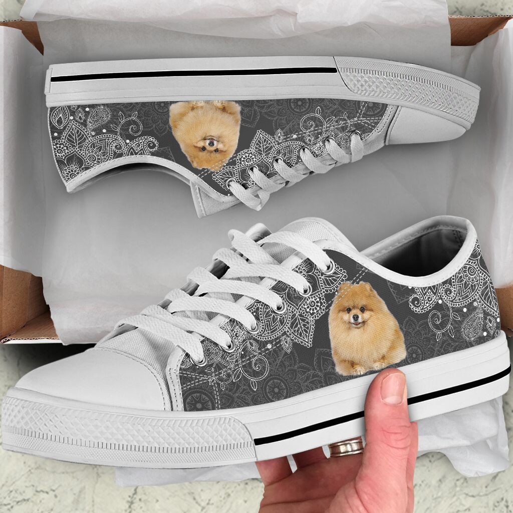 Pomeranian Mandala - Low TopShoe - Love Love Top Shoes