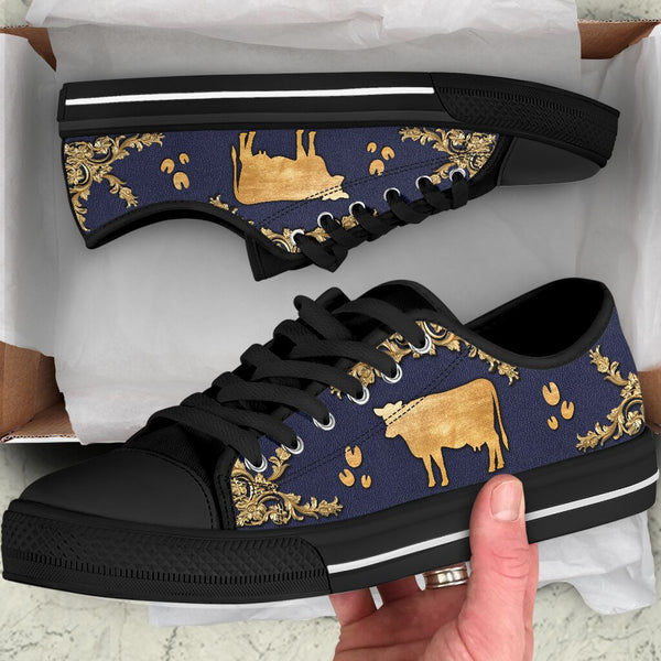 Cow Brass And Leather - Low Top Shoe - Love Love Top Shoes