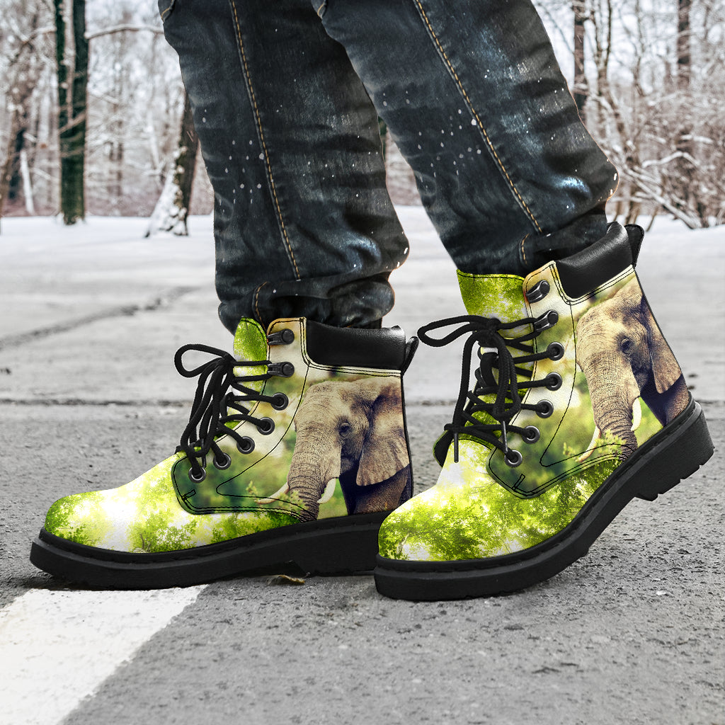 Elephant Wallpaper Asboots - Love All Season Boots