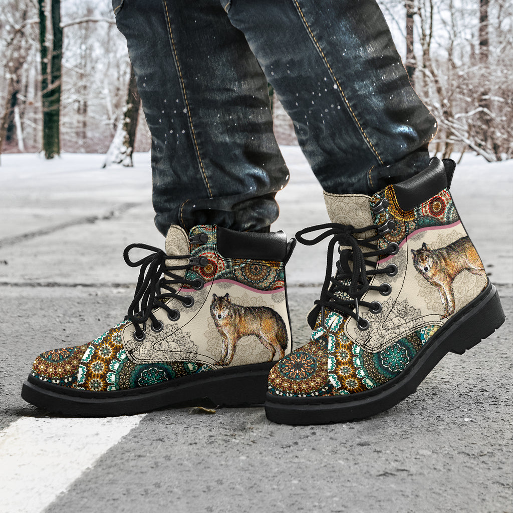 Wolves - Vintage Mandala Asbook Sky Kd- Love All Season Boots