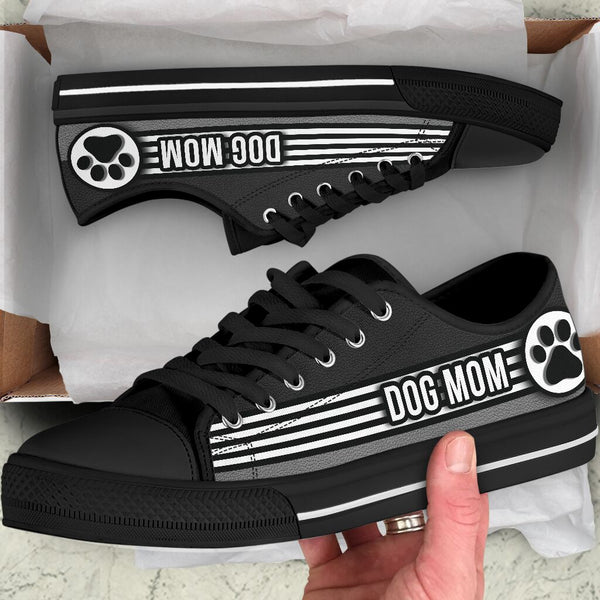 Dog Mom 9 Line Circle - Low TopShoe - Love Love Top Shoes