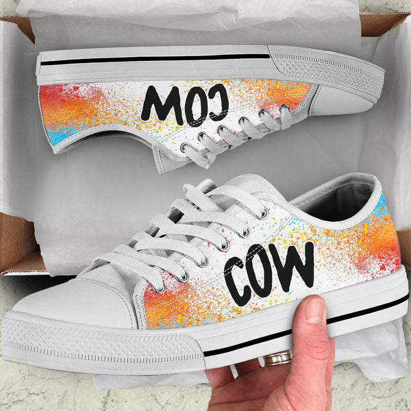 Cow Color Halftone - Low Top - Nnd Shoe - Love Love Top Shoes