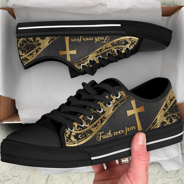 Jesus Cross Lowtop Shoe - Love Love Top Shoes