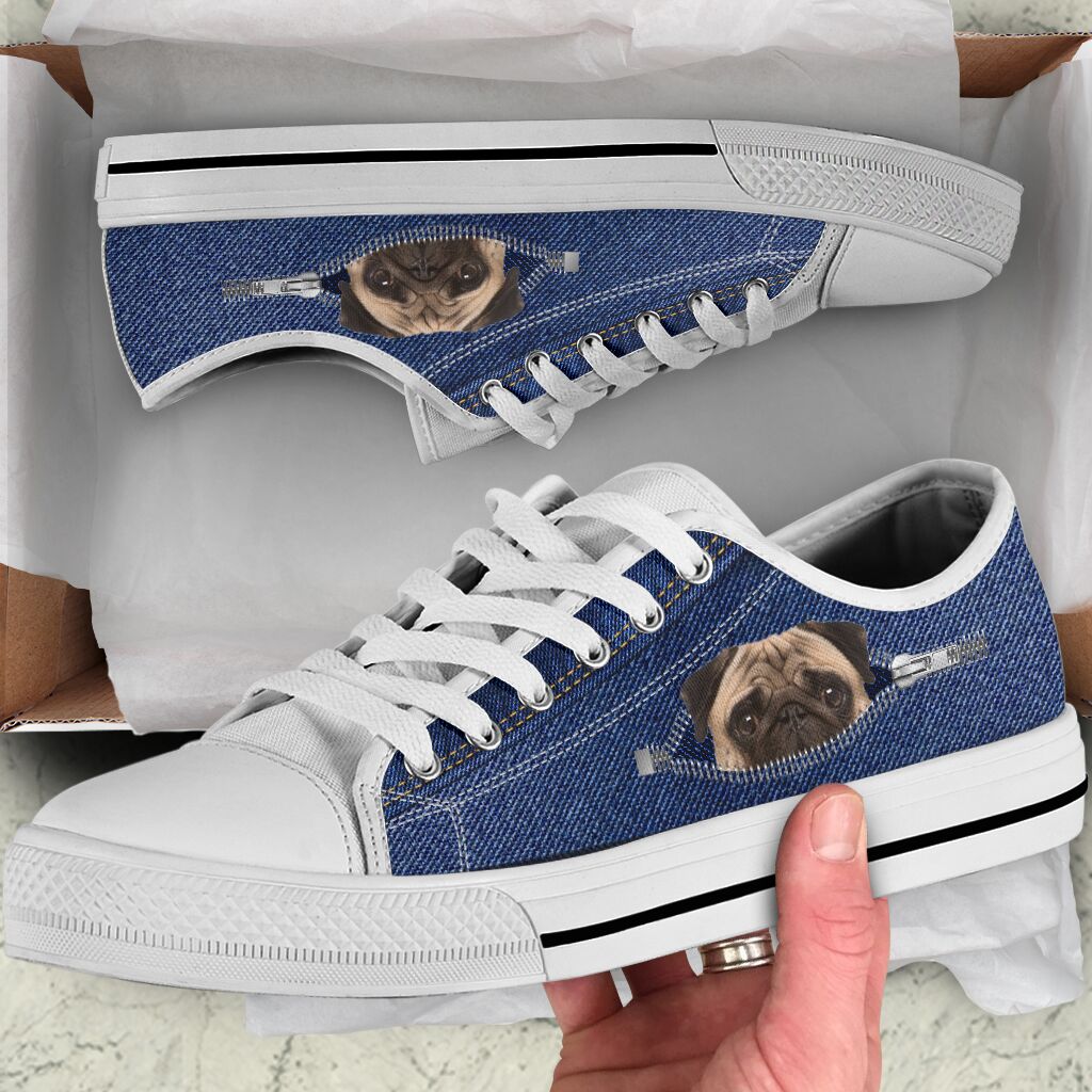 Pug Shoes - Love Low Top Shoes