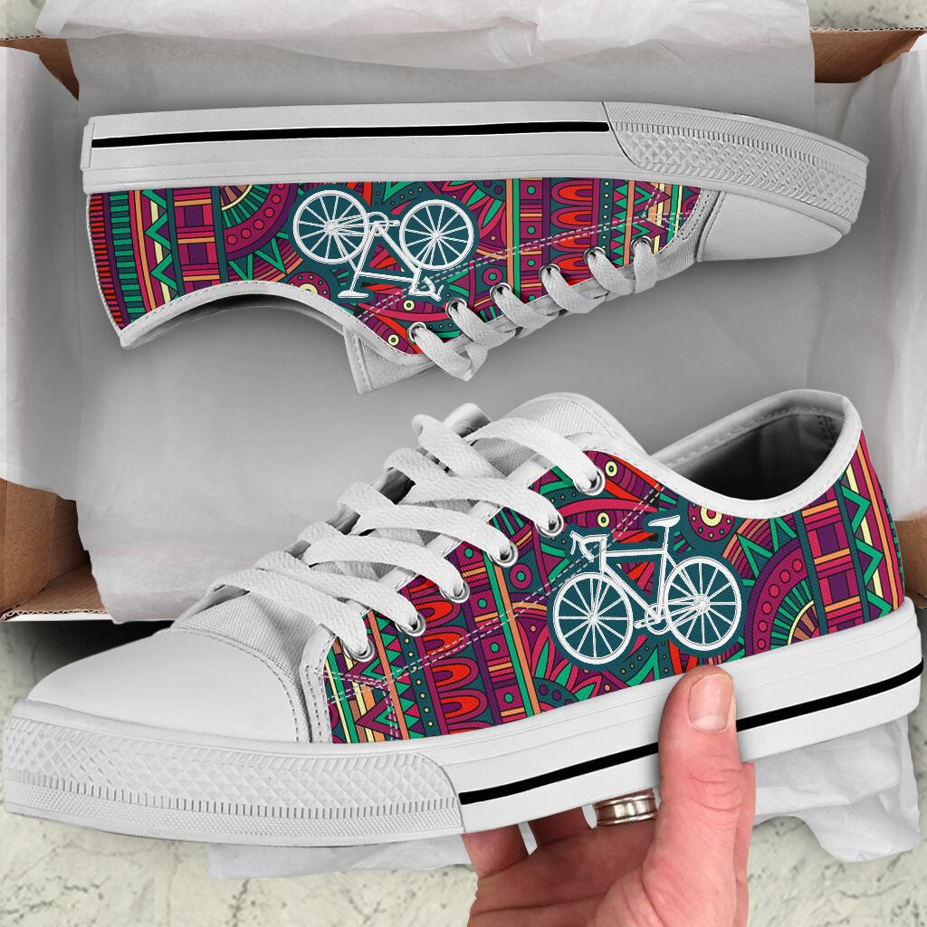 Cycling Ethnic Mandala - Low Top Shoe - Love Love Top Shoes