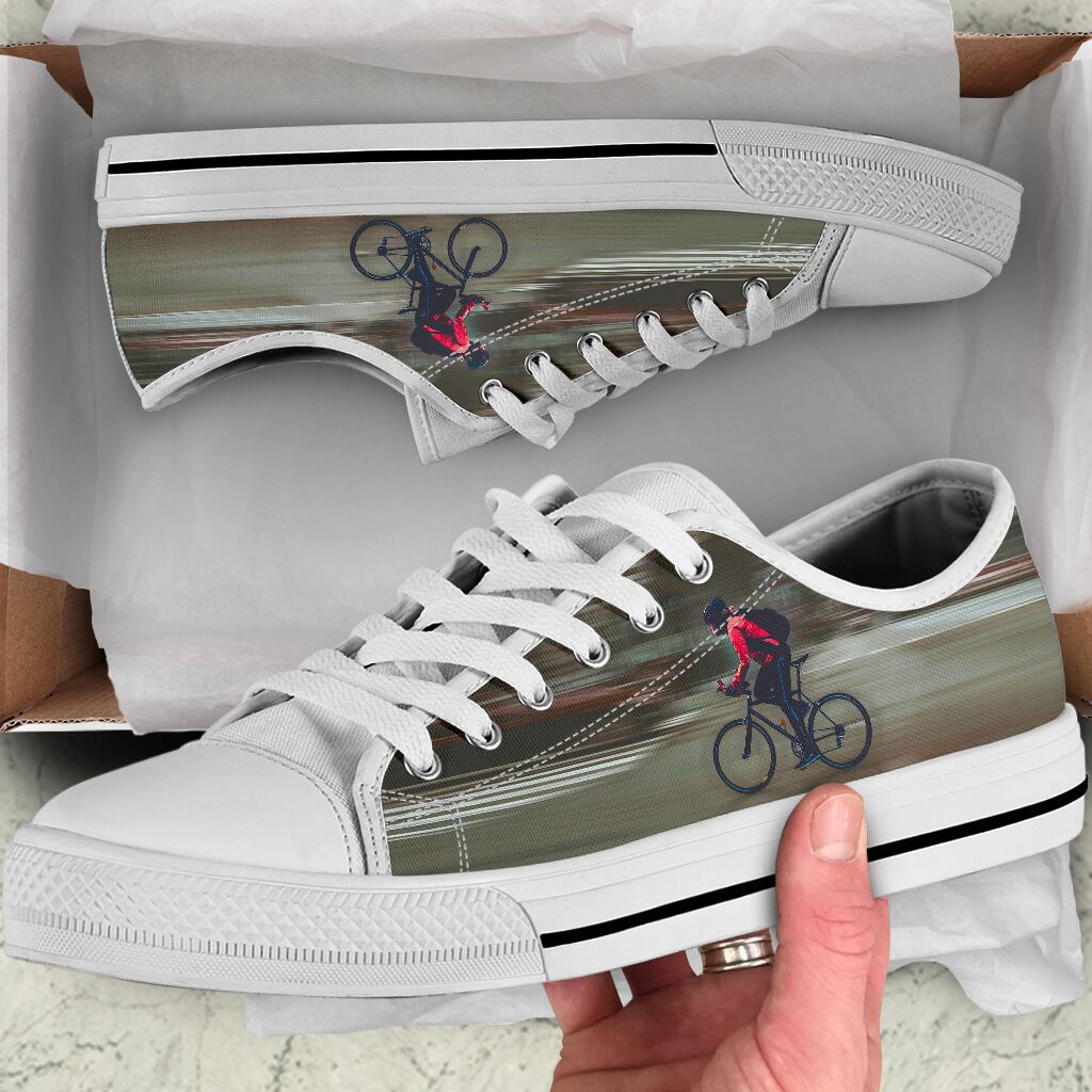 Cycling Fast - Low Top Shoe - Love Love Top Shoes