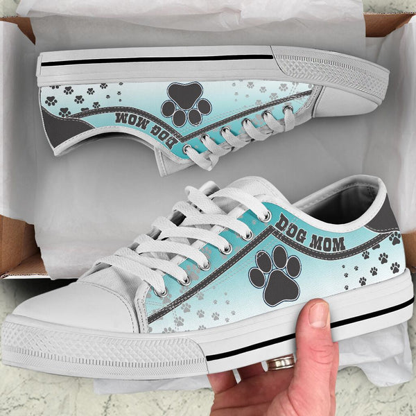 Dog Paw Stripes Gradient - Low Top Shoe - Love Love Top Shoes