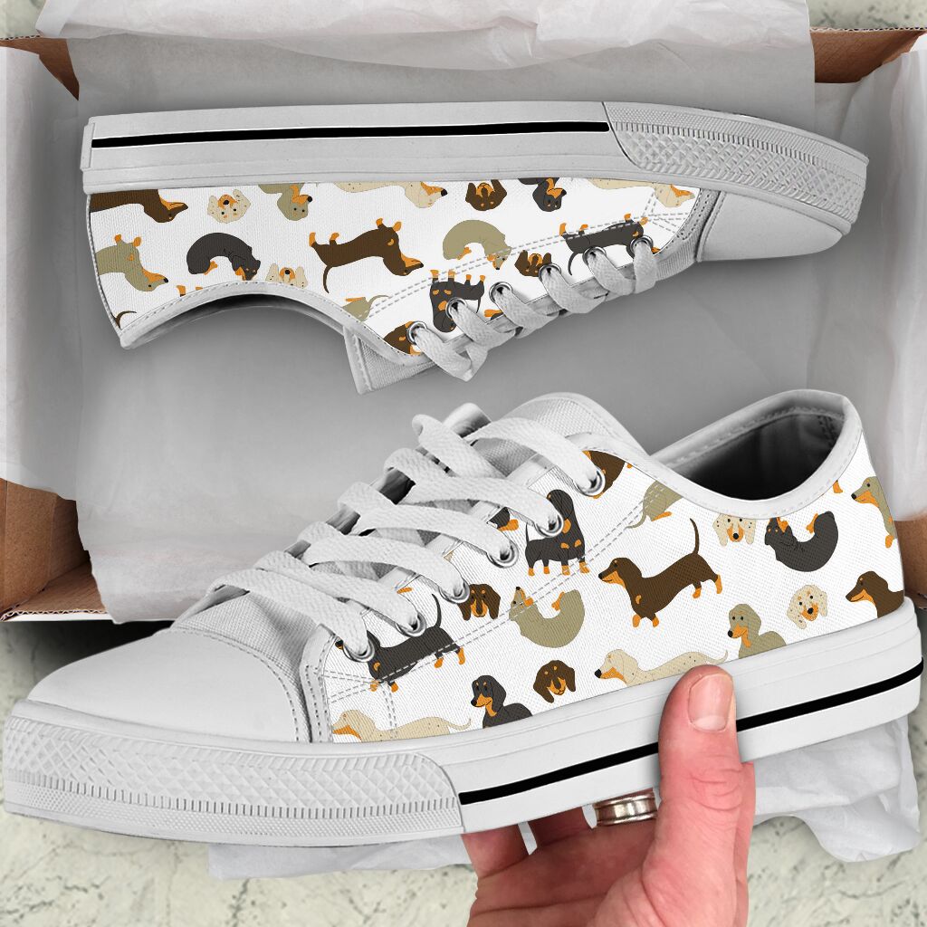 Dachshund Pattern - Low Top - Nnd Shoe - Love Love Top Shoes