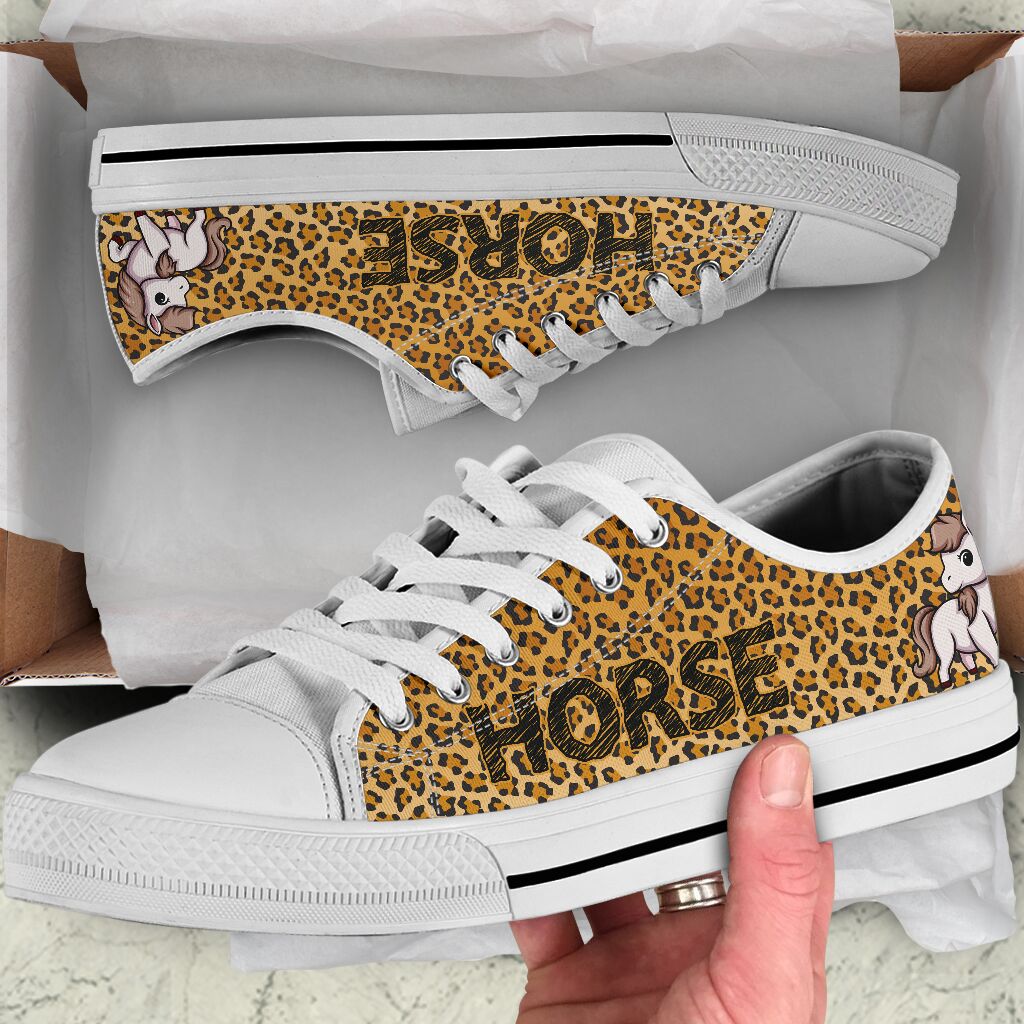 Horse Leopard Skin Low TopShoes