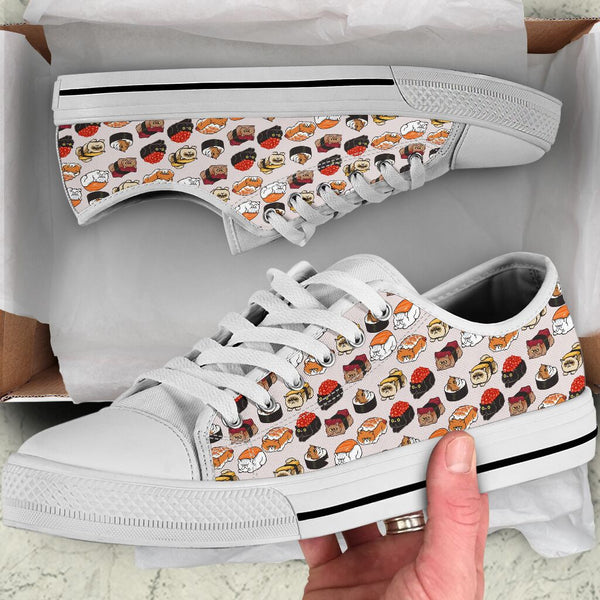 Cat Sushi Low Top Shoes