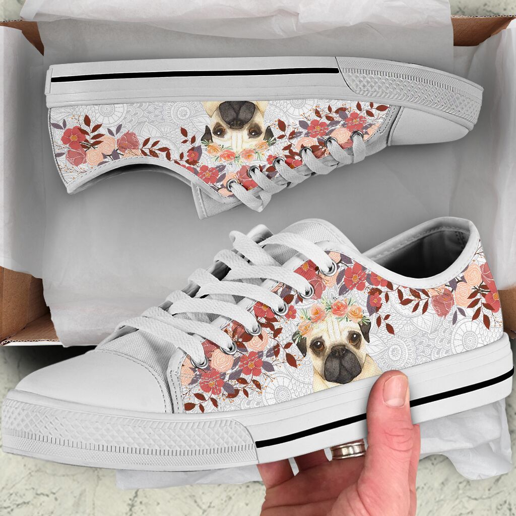 Pug Low Top Shoe - Love Love Top Shoes