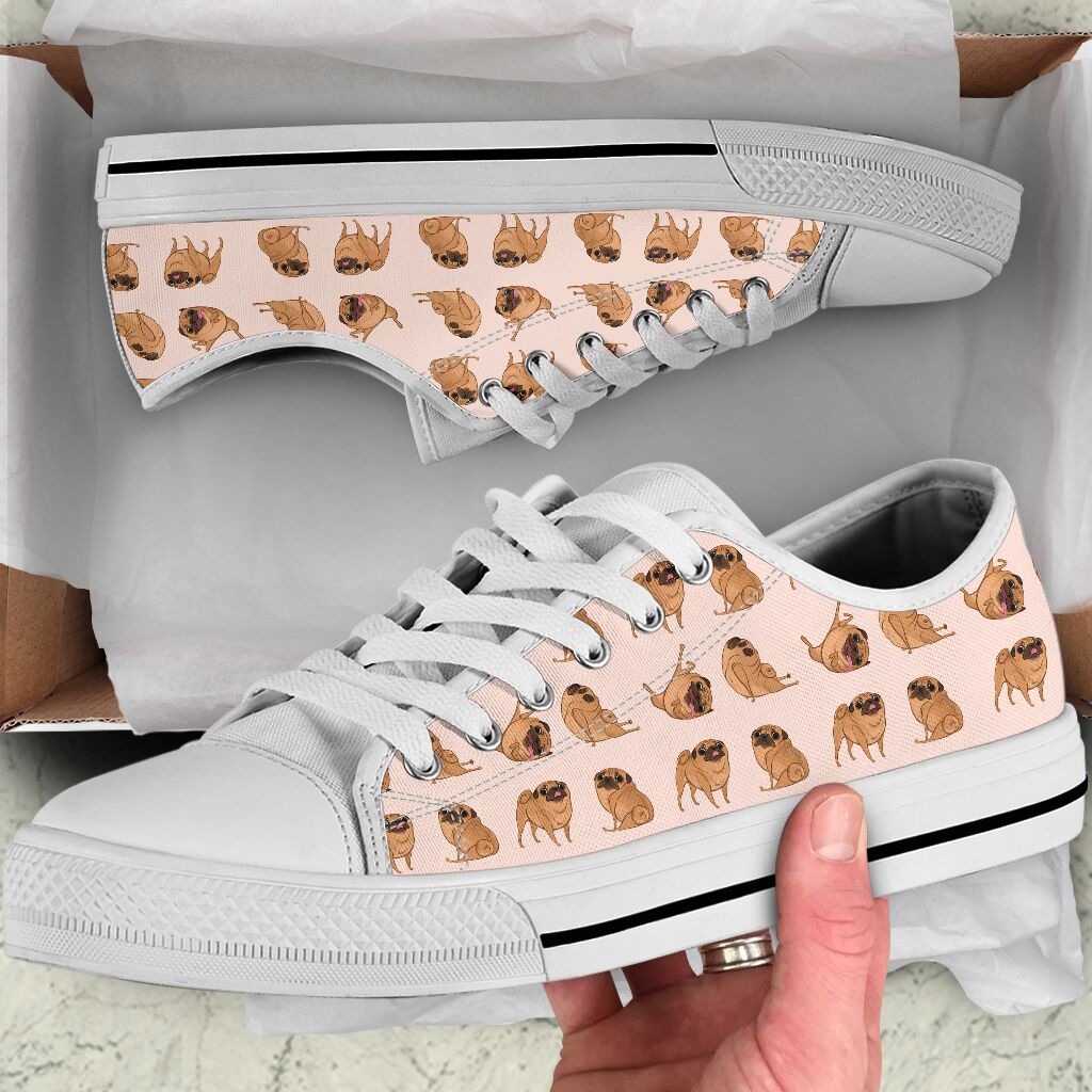 Pug Shoes -  Love Low Top Shoes
