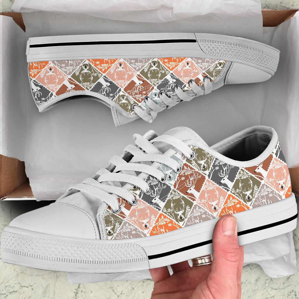 Deer Daily Pattern Low Top 1Shoes