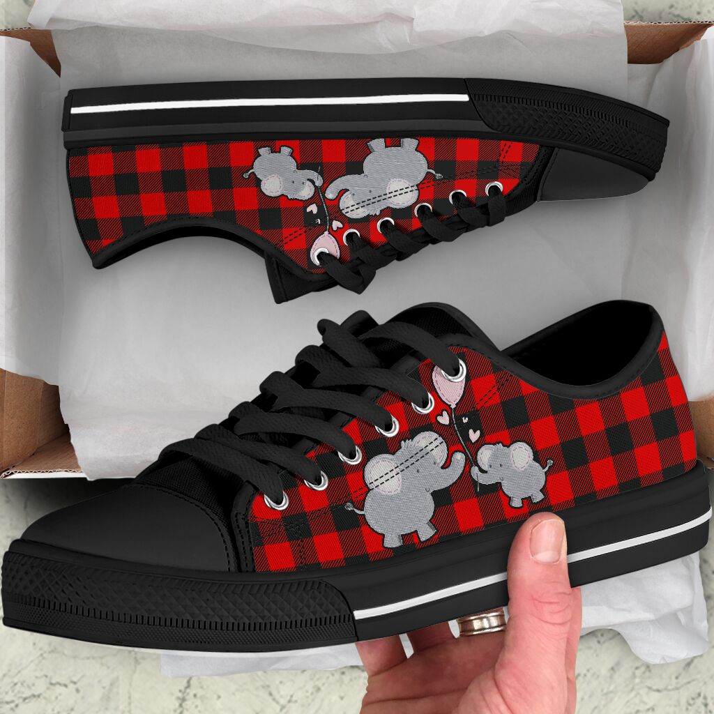 Elephant Caro Red Low Top Shoes
