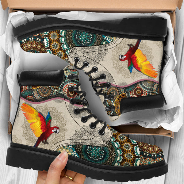 Bird - Vintage Mandala Asbook - Love All Season Boots