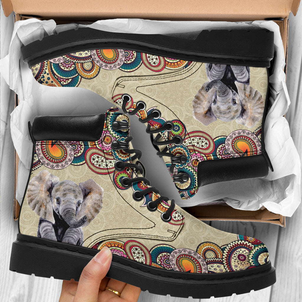 Elephant Paisley Seamless Asboot - Lqt - Love All Season Boots