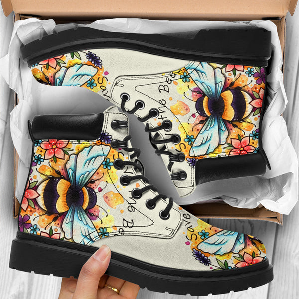 Bee Flower Watercolor - Love All Season Boots