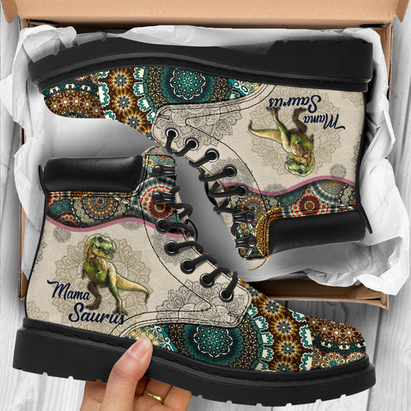 Mama Saurus - Vintage Mandala Asboot Sky - Love All Season Boots