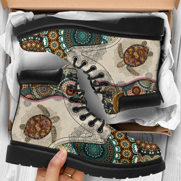 Turtle - Vintage Mandala Asboot - Love All Season Boots