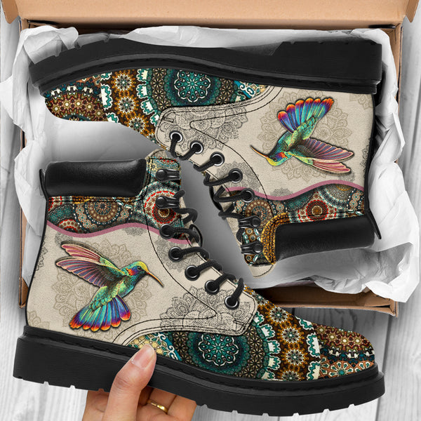 Hummingbird - Vintage Mandala Asboot Sky Kd - Love All Season Boots