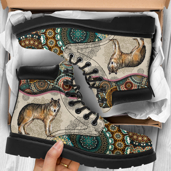 Wolves - Vintage Mandala Asbook Sky Kd- Love All Season Boots