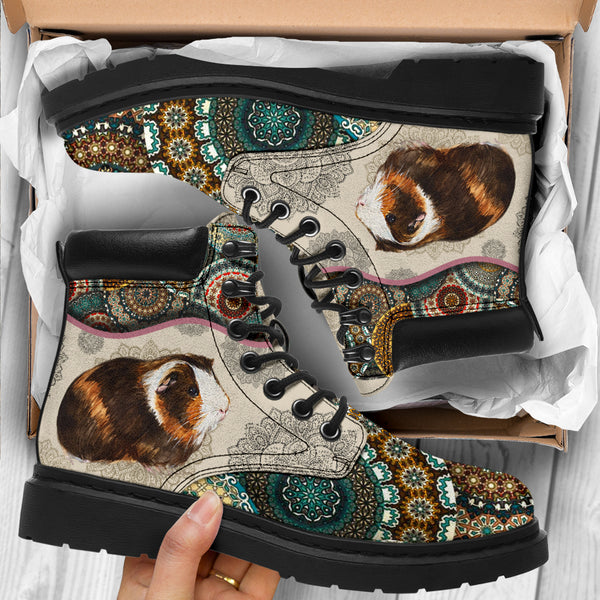 Guinea Pig - Vintage Mandala Asboot Sky - Love All Season Boots