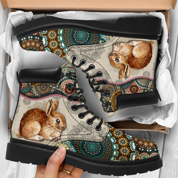 Rabbit - Vintage Mandala Asboot Sky - Love All Season Boots