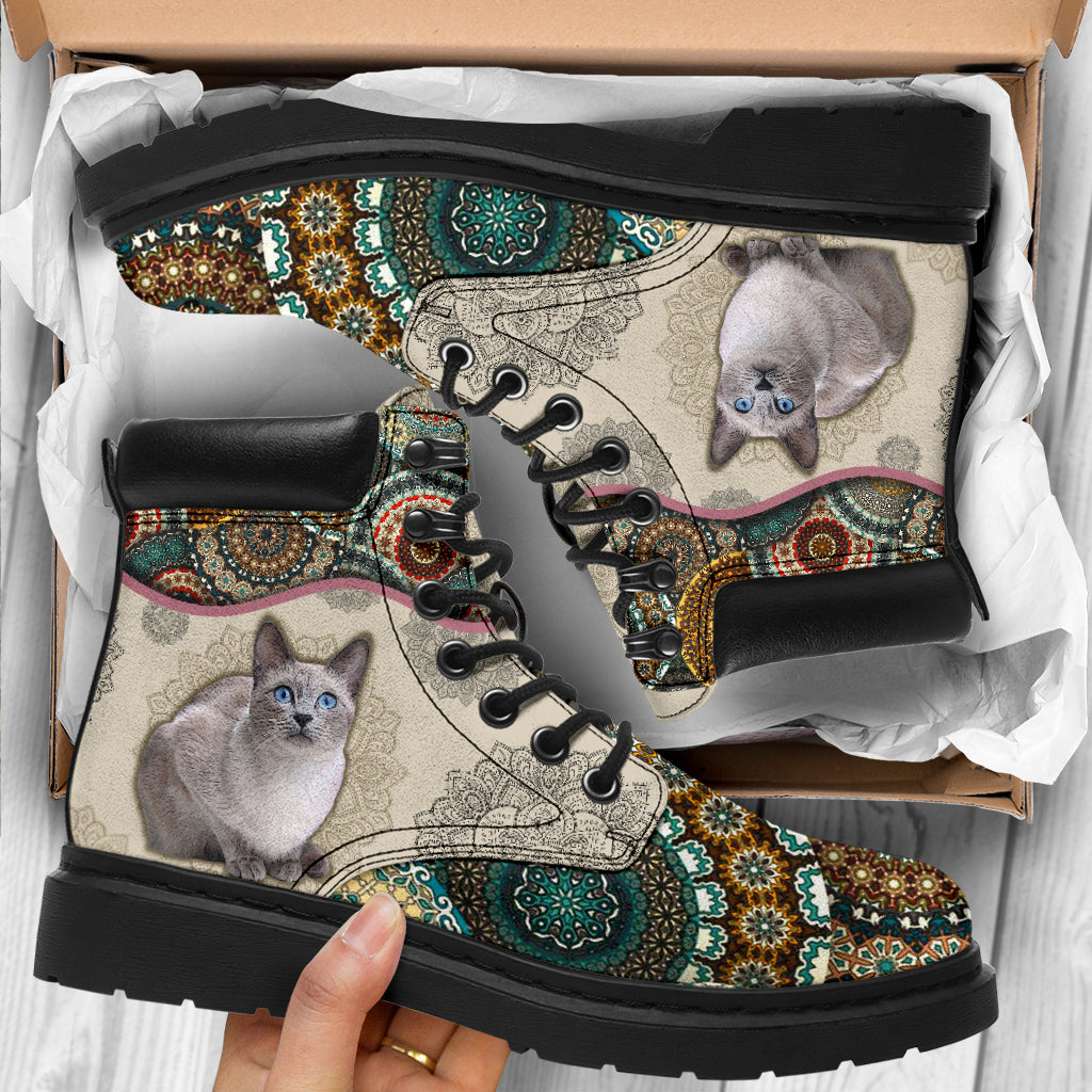 Blue Point Cat Vintage Mandala Asboot Sky Kd - Love All Season Boots