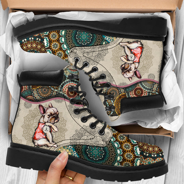 Pug - Vintage Mandala Asboot Sky - Love All Season Boots