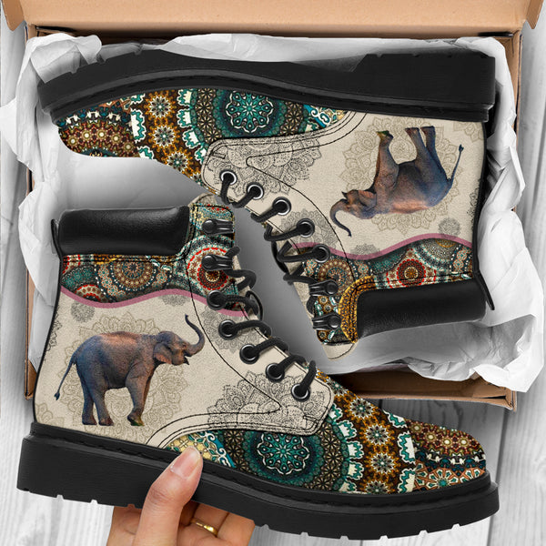 Elephant - Vintage Mandala Asboot - Love All Season Boots