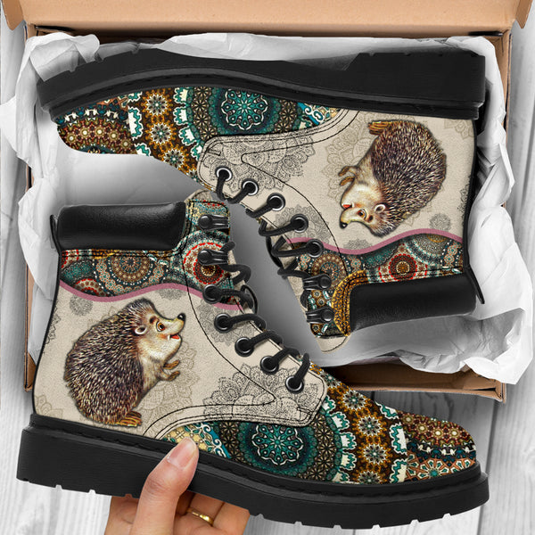 Hedgehog - Vintage Mandala Asboot Sky - Love All Season Boots