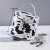 Cow Pattern Waterproof Handbag Makeup Bag Cosmetic Travel Bag