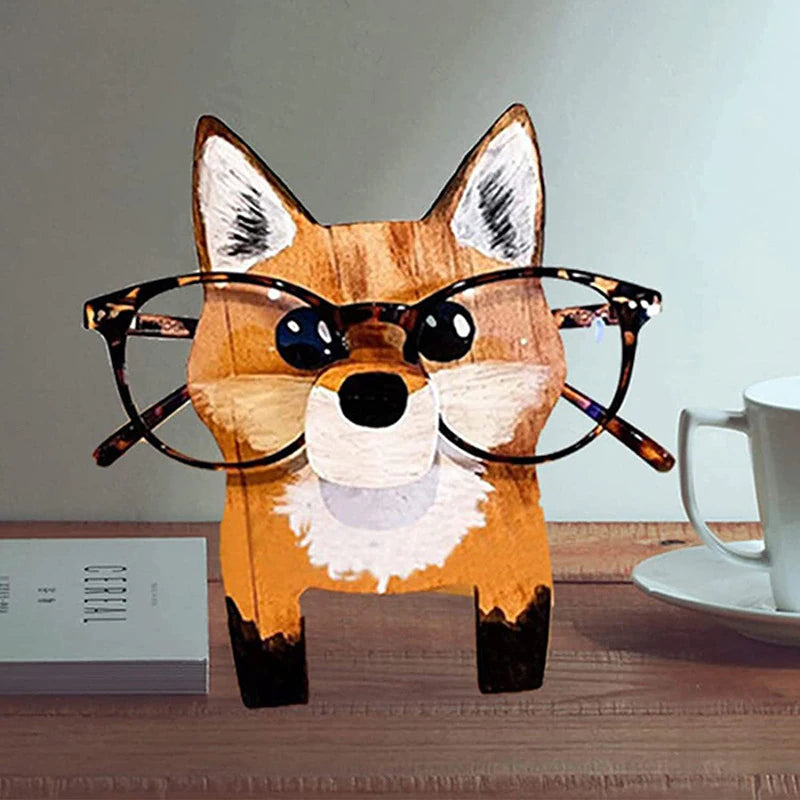 1 Pc Animal Glasses Rack Cute 3D Animal Wood Carvings Sunglass Display Rack Shelf Eyeglasses Show Stand Jewelry Holder Showcase