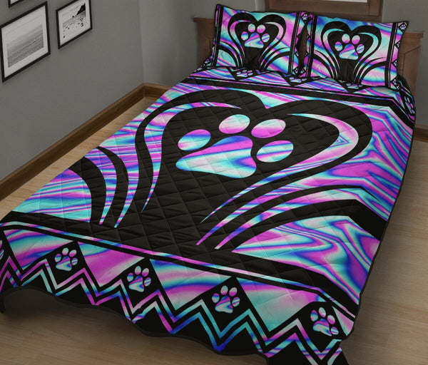 Dog Ultraholo QBS Quilt Bed Set Bedroom Decoration Twin/Queen/King Size Bedding