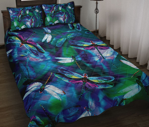 Dragonfly Dream QBS Comfortable Quilt Bedding Set Bedroom Decoration Twin/Queen/King Size Bedding