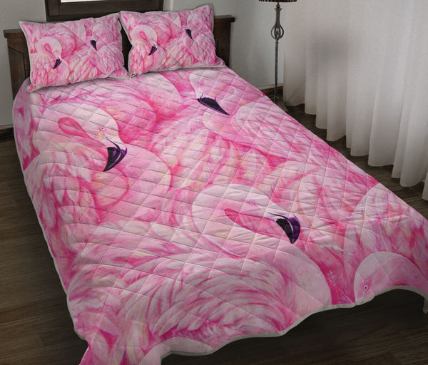 Flamingo Facade QBS Comfortable Quilt Bedding Set Bedroom Decoration Twin/Queen/King Size Bedding