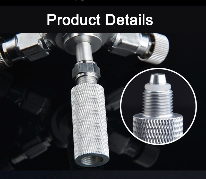 Stainless Steel Multi Way Aquarium CO2 Splitter Distributor Check Valve Solenoid Valve CO2 Regulator Rector Fish Tank Accessory