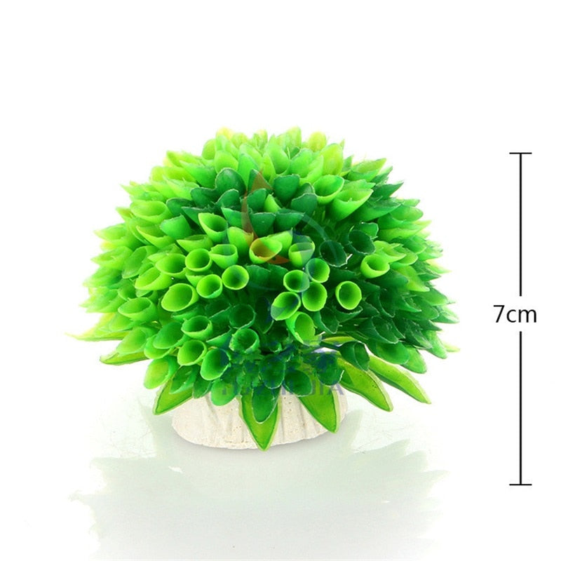Plastic 1pcs/ Artificial Aqua turf Ornaments Simulation Plant Aquarium Decorative landscape Accessories Aquatic plants