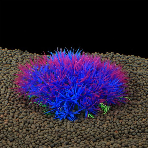 Plastic 1pcs/ Artificial Aqua turf Ornaments Simulation Plant Aquarium Decorative landscape Accessories Aquatic plants