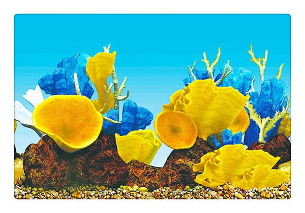 Aquarium Landscape Sticker Poster Fish Tank 3D Background Sticker Double-sided Ocean Sea Plants Aquarium Decor Accessories