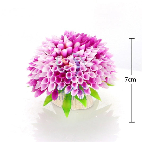 Plastic 1pcs/ Artificial Aqua turf Ornaments Simulation Plant Aquarium Decorative landscape Accessories Aquatic plants