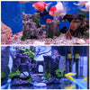 Aquarium Ancient Castle Decoration Resin Artificial Building Rocks Cave for Aquarium Fish Tank Landscaping Ornament Decor