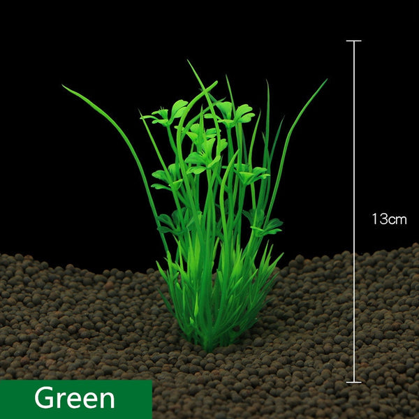 New 13cm Underwater Artificial Aquatic Plant Ornaments For Aquarium Fish Tank Green Water Grass Landscape Decoration