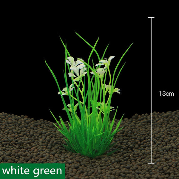 New 13cm Underwater Artificial Aquatic Plant Ornaments For Aquarium Fish Tank Green Water Grass Landscape Decoration